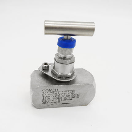 Válvula de aguja para instrumentación con conexión roscada hembra FNPT 10000 psi Comfit, 316SS