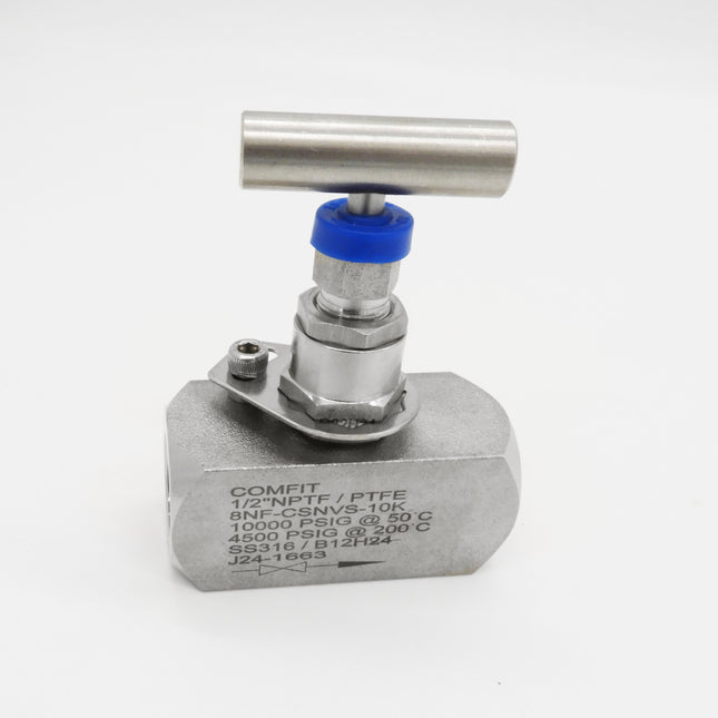 Válvula de aguja para instrumentación con conexión roscada hembra FNPT 10000 psi Comfit, 316SS