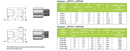 Adaptador macho Comfit, 316SS