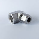 Conector Codo hembra para tubing Comfit, 316SS