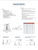 Válvula de aguja de bloqueo y purga ( Gauge valve ) Comfit, 10000 psi, macho x hembra