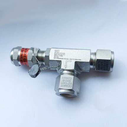 Válvula de alivio Comfit, 50-350 psi Comfit, Conexión tubing