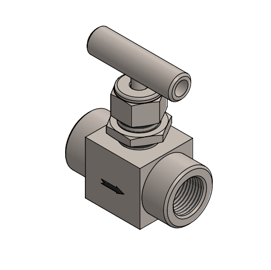 Valvula de Aguja de bonete integral con extremos roscados hembra (bar stock) Comfit, 6000 psi, 316SS