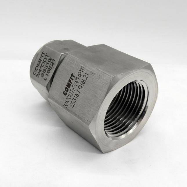 Conector Hembra para tubing Comfit, 316SS