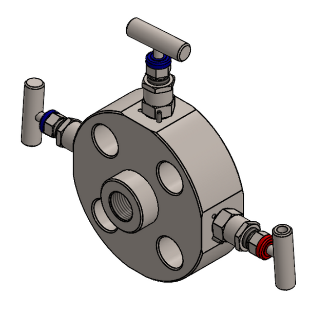 Monobrida de doble bloqueo y purga para instrumentación Comfit, RTJ, Conexión a instrumento 1/2"FNPT,316SS