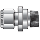 Conector macho para tubing Comfit, rosca RS, 316SS