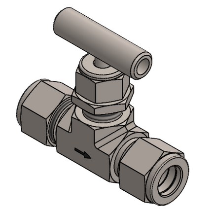 Válvula de Aguja de bonete integral con extremos para tubing tipo OD Comfit, 316SS