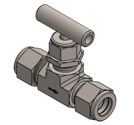 Válvula de Aguja de bonete integral con extremos para tubing tipo OD Comfit, 316SS
