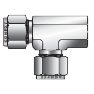 Conector Tee OD x OD x NPT-F para tubing Comfit, conexión laterial, 316SS
