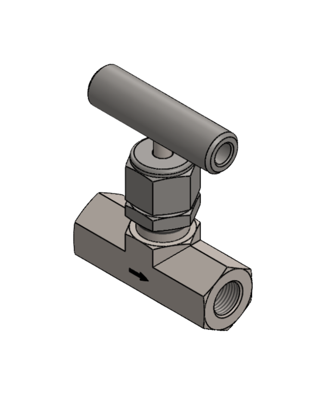 Válvula de Aguja de bonete integral con extremos roscados Comfit, 316SS