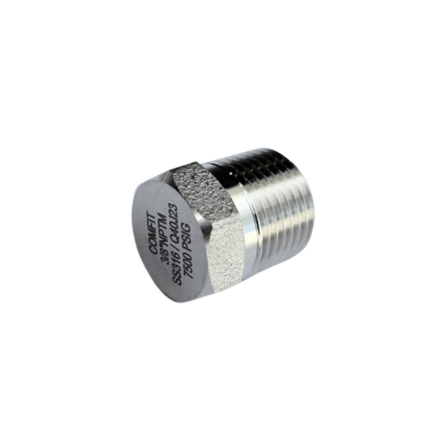 Tapon macho MNPT Comfit, 316SS