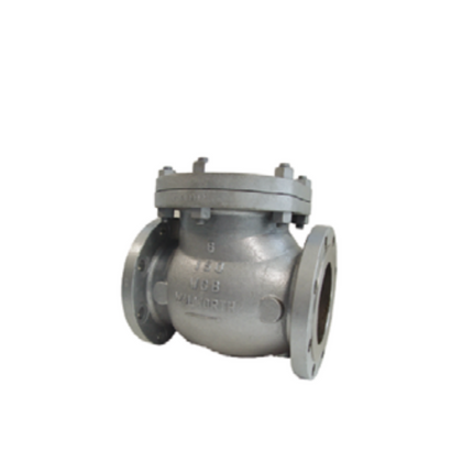 Válvula de retención tipo columpio acero fundido Walworth, cuerpo ASTM A216 Gr. WCB, clase 150#, Trim 8, extremos bridados cara realzada