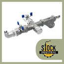 Manifold para instalacion de calibrador de inyeccion de quimicos al tanque y a la succion de la bomba KENCO Modelo KMK