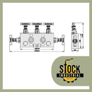 Manifold para instrumentacion de 5 vias, montaje directo C5VIM-DM-01