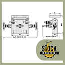 Manifold para instrumentacion de 5 vias, montaje directo C5VIM-DM-03