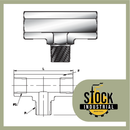 Tee al centro FNPT x FNPT x MNPT