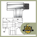 Tee calle FNPT x MNPT x FNPT