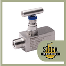 Valvula de aguja de bloqueo y purga ( Gauge valve ), 6000 psi, macho x hembra