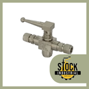 Valvula de bola de 2 vias para instrumentacion, 10,000 psi, extremos tipo tubing OD