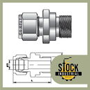 Conector macho para tubing, rosca RP