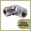 Conector Codo hembra para tubing.